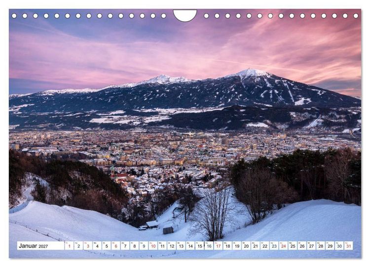 Produktbild: Innsbruck - Hauptstadt der Alpen (Wandkalender 2027 DIN A4 quer), CALVENDO Monatskalender