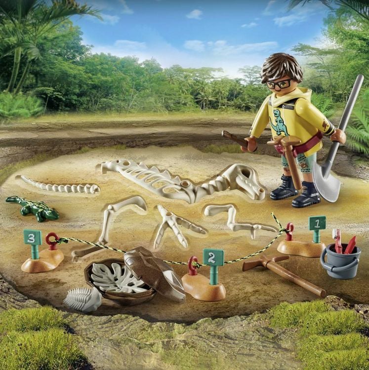 Produktbild: PLAYMOBIL 71527 Ausgrabungsst&auml;tte mit Dino-Skelett