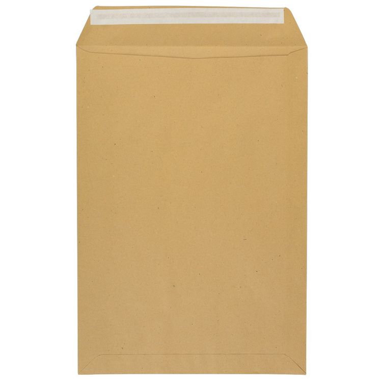 Produktbild: Idena Versandtaschen ohne Fenster haftklebend 90g/m&sup2; braun DIN C4 10 St&uuml;ck