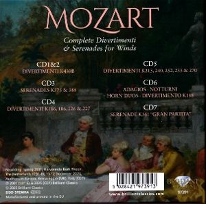 Produktbild: Mozart:Complete Divertimenti&Serenades for Winds