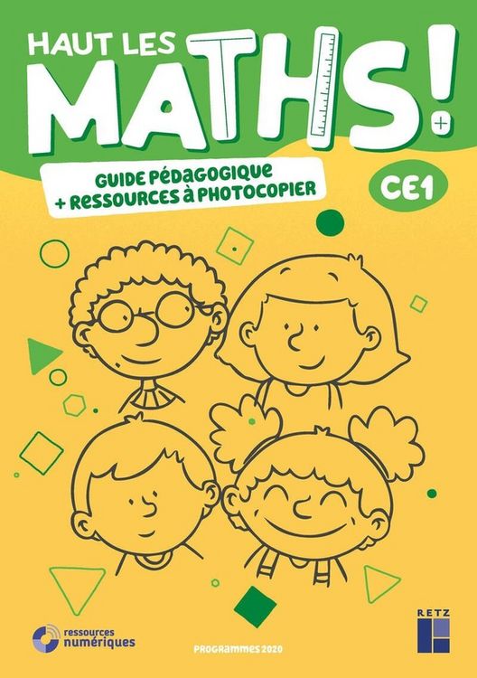 Produktbild: Haut les maths ! CE1 : guide p&eacute;dagogique + ressources &agrave; photocopier