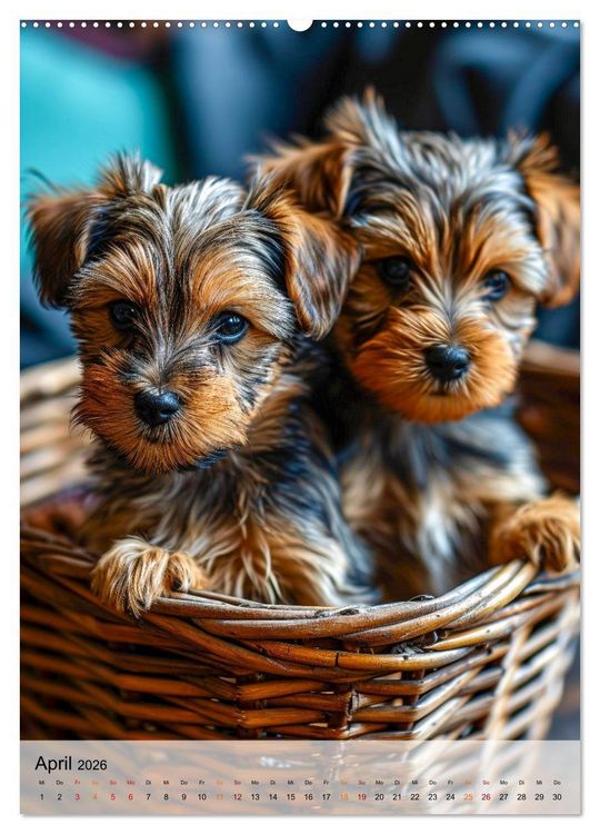 Produktbild: Yorkshire Terrier - ein Hund mit starkem Charakter (hochwertiger Premium Wandkalender 2026 DIN A2 hoch), Kunstdruck in Hochglanz