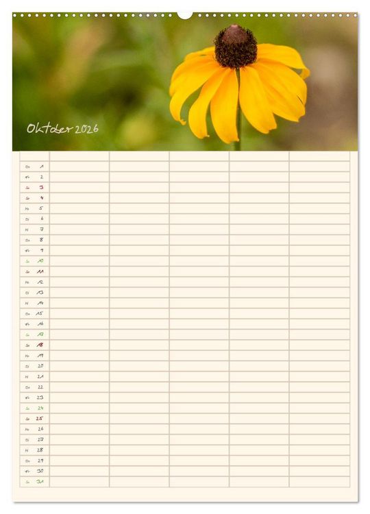 Produktbild: Mit Blick in den Garten (Wandkalender 2026 DIN A2 hoch), CALVENDO Monatskalender