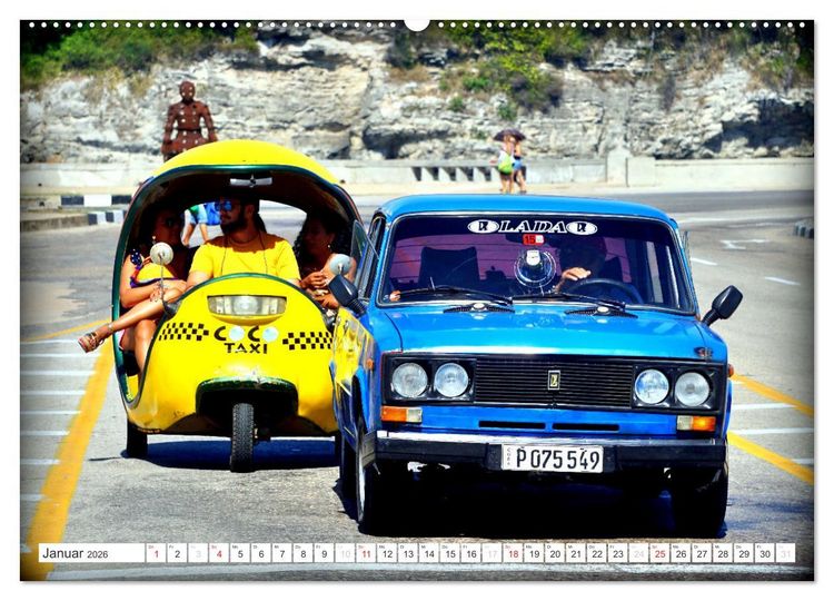 Produktbild: LADA-LAND KUBA (Wandkalender 2026 DIN A2 quer), CALVENDO Monatskalender