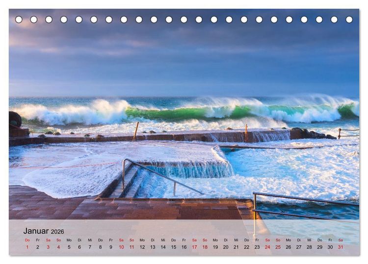 Produktbild: Wundersch&ouml;ne Meereslandschaften (Tischkalender 2026 DIN A5 quer), CALVENDO Monatskalender