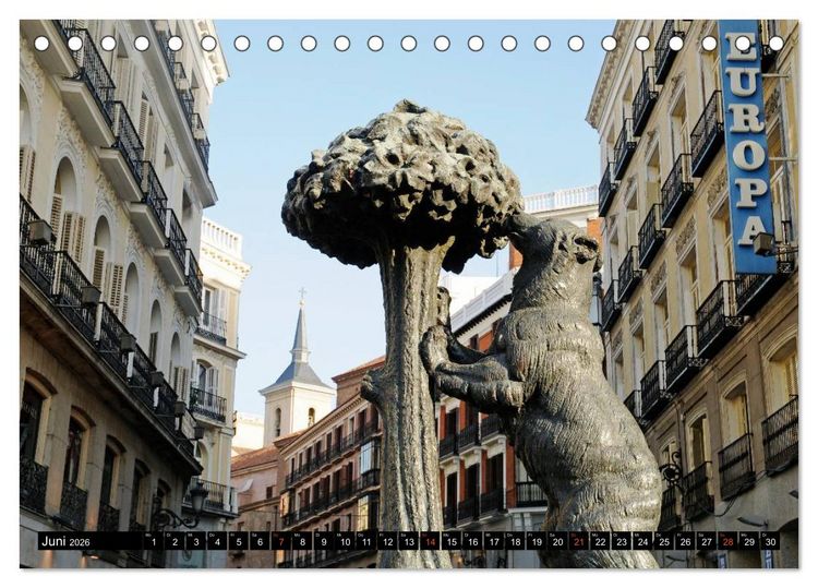 Produktbild: Madrid (Tischkalender 2026 DIN A5 quer), CALVENDO Monatskalender