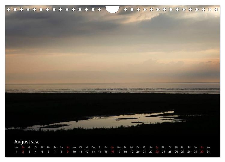 Produktbild: Wattenmeer (Wandkalender 2026 DIN A4 quer), CALVENDO Monatskalender