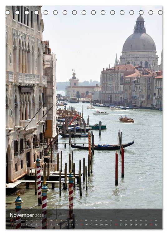 Produktbild: Fotografischer Streifzug durch Venedig (Tischkalender 2026 DIN A5 hoch), CALVENDO Monatskalender
