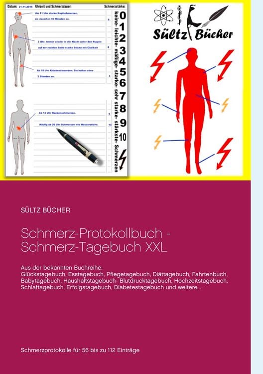 Produktbild: Schmerz-Protokollbuch - Schmerz-Tagebuch XXL
