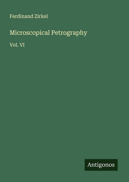 Produktbild: Microscopical Petrography