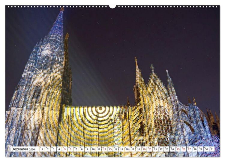 Produktbild: K&ouml;ln - Facetten einer Stadt (hochwertiger Premium Wandkalender 2026 DIN A2 quer), Kunstdruck in Hochglanz