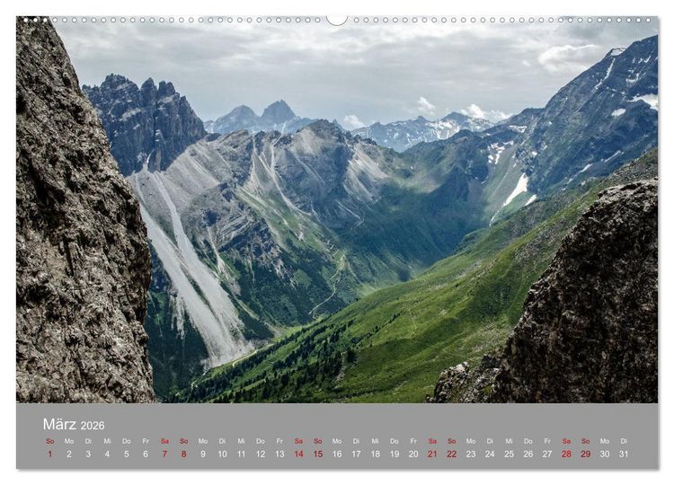 Produktbild: Das Stubaital in Tirol - Gipfelsturm und Gletscherseen (hochwertiger Premium Wandkalender 2026 DIN A2 quer), Kunstdruck in Hochglanz