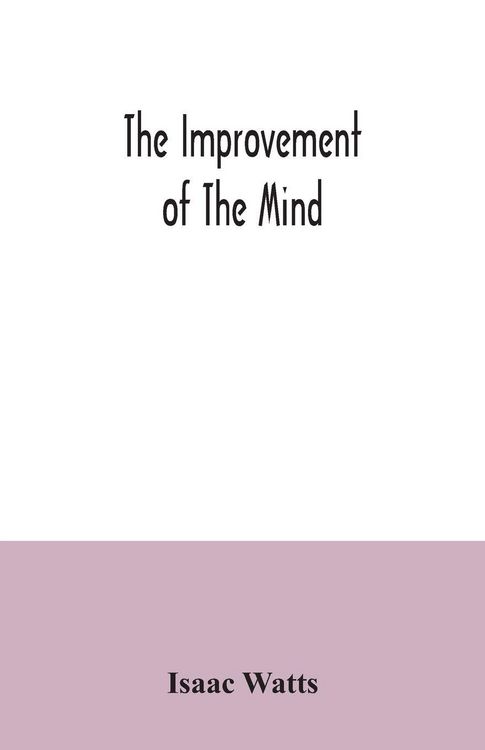 Produktbild: The improvement of the mind