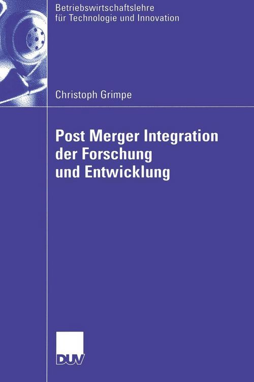 Produktbild: Post Merger Integration der Forschung und Entwicklung