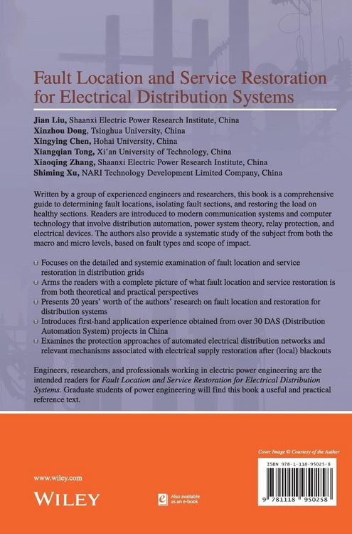 Produktbild: Fault Location and Service Restoration for Electrical Distribution Systems