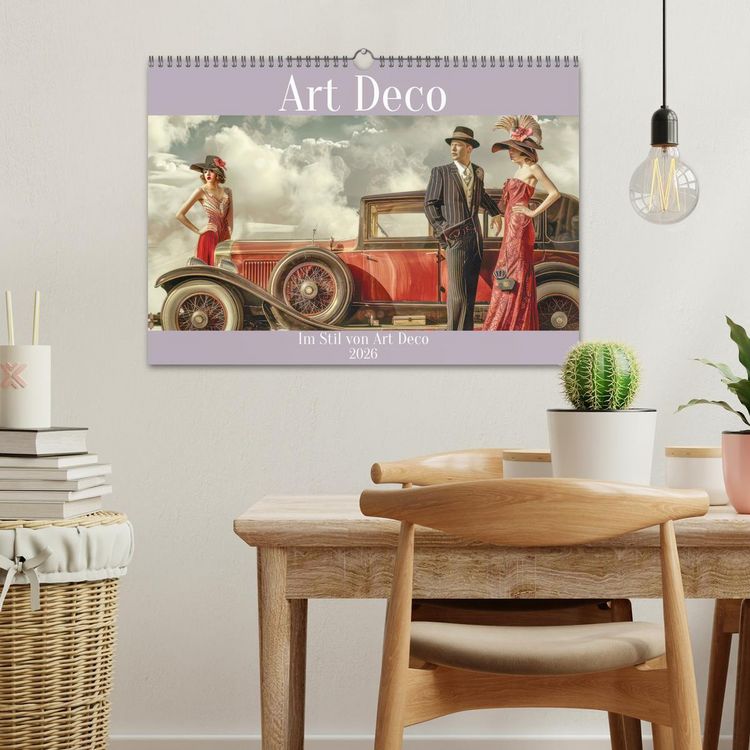 Produktbild: Art Deco - Im Stil von Art Deco (Wandkalender 2026 DIN A3 quer), CALVENDO Monatskalender