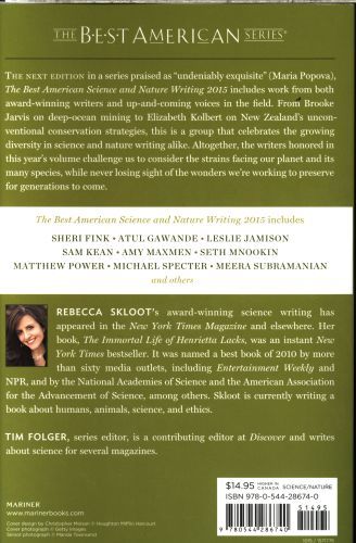 Produktbild: The Best American Science and Nature Writing (2015)