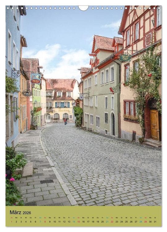 Produktbild: Rothenburg ob der Tauber (Wandkalender 2026 DIN A3 hoch), CALVENDO Monatskalender