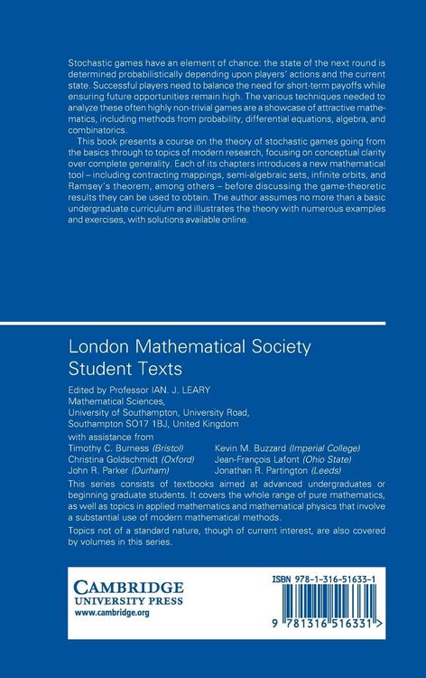 Produktbild: A Course in Stochastic Game Theory