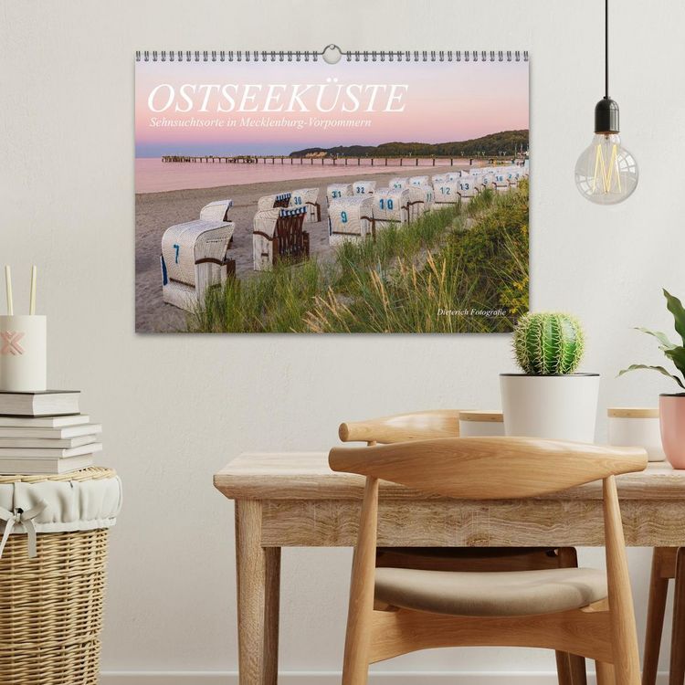 Produktbild: OSTSEEK&Uuml;STE Sehnsuchtsorte in Mecklenburg-Vorpommern (Wandkalender 2026 DIN A3 quer), CALVENDO Monatskalender