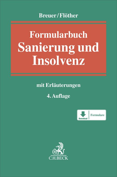 Produktbild: Formularbuch Sanierung und Insolvenz