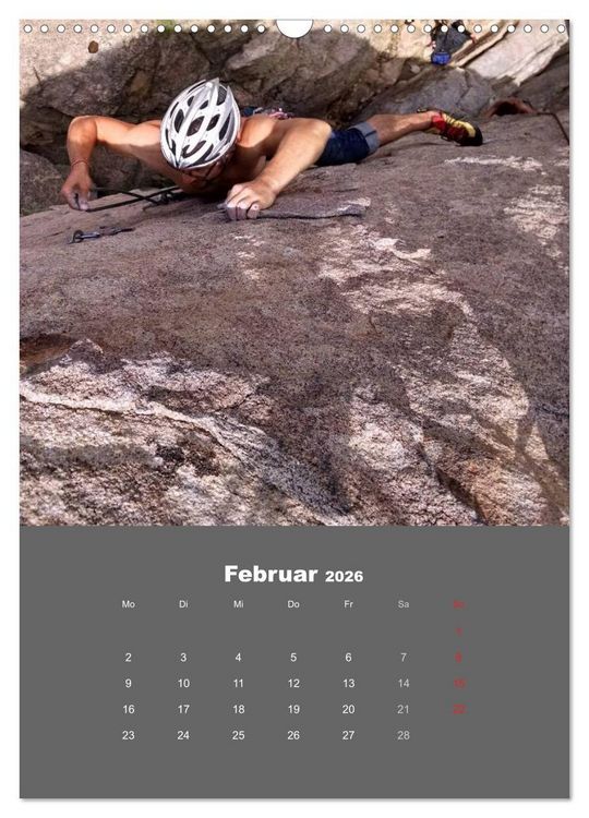 Produktbild: Erlebnis Outdoor Klettern (Wandkalender 2026 DIN A3 hoch), CALVENDO Monatskalender