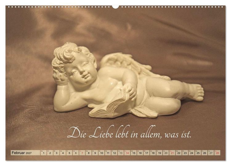 Produktbild: Engel - Die Worte der Liebe (hochwertiger Premium Wandkalender 2027 DIN A2 quer), Kunstdruck in Hochglanz