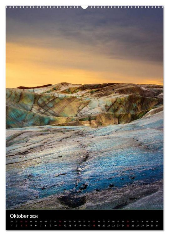 Produktbild: Island - Wundervolle Landschaften (hochwertiger Premium Wandkalender 2026 DIN A2 hoch), Kunstdruck in Hochglanz