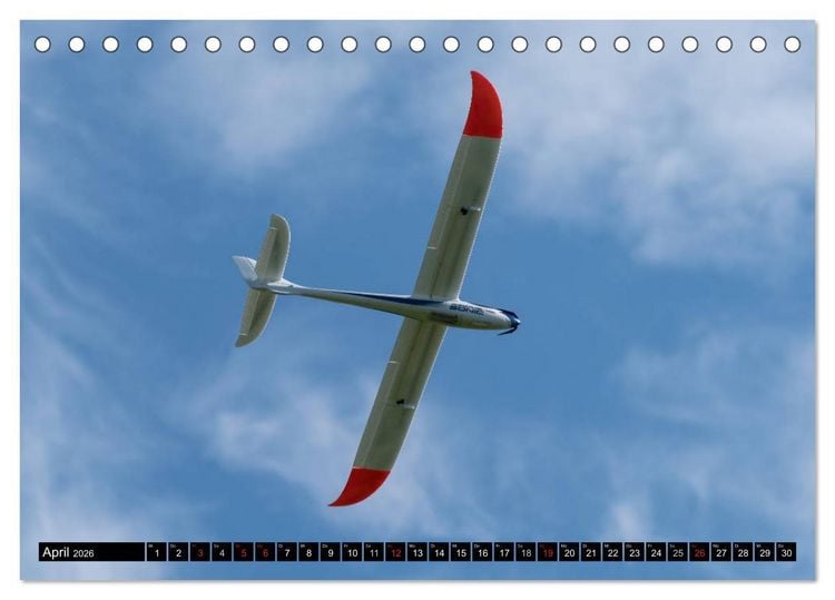 Produktbild: Modellflugkalender 2026 (Tischkalender 2026 DIN A5 quer), CALVENDO Monatskalender