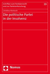 Produktbild: Die politische Partei in der Insolvenz