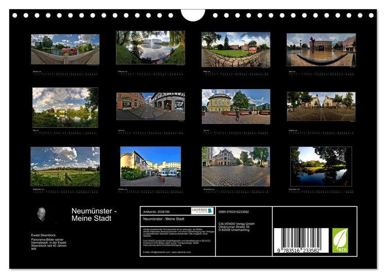 Produktbild: Neum&uuml;nster - Meine Stadt (Wandkalender 2026 DIN A4 quer), CALVENDO Monatskalender