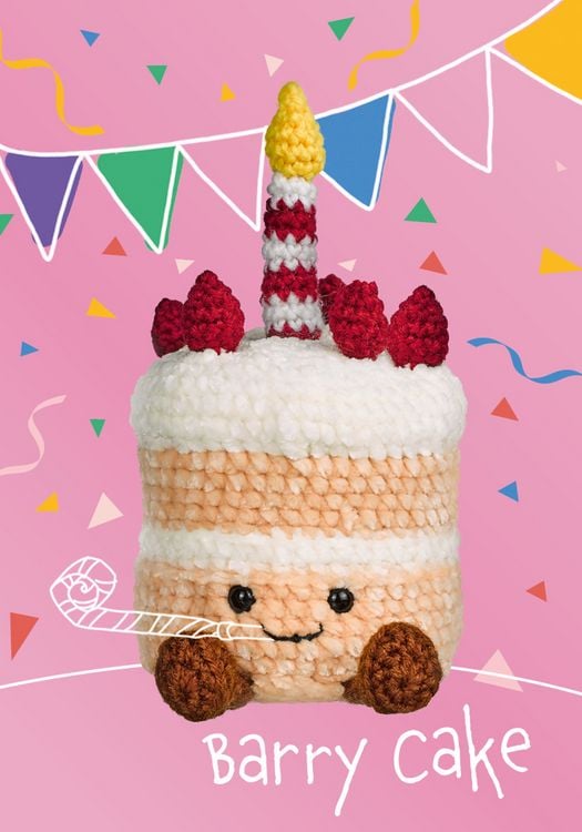 Produktbild: Amusing Lovables H&auml;kelset Barry Cake