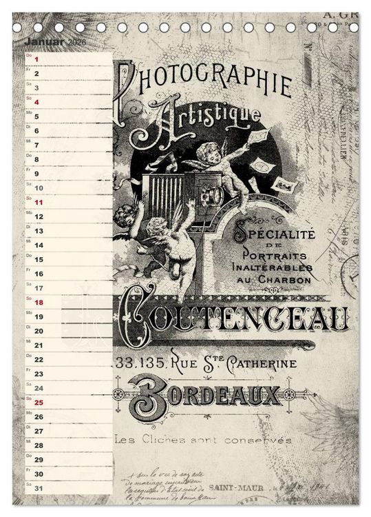 Produktbild: Vintage Welten (Tischkalender 2026 DIN A5 hoch), CALVENDO Monatskalender