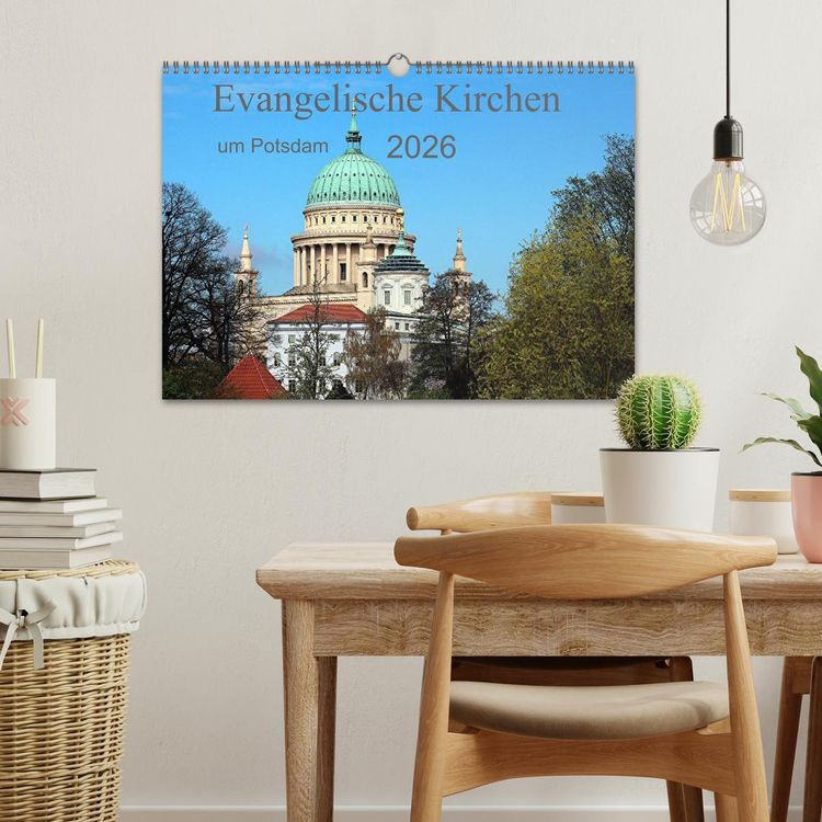Produktbild: Evangelische Kirchen um Potsdam 2026 (Wandkalender 2026 DIN A3 quer), CALVENDO Monatskalender