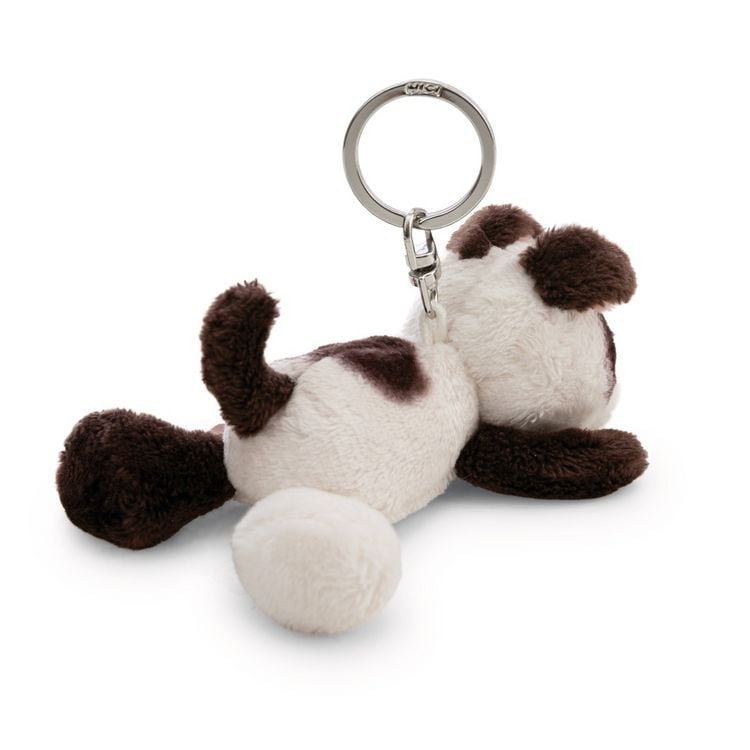 Produktbild: NICI - Schl&uuml;sselanh&auml;nger Hund wei&szlig; 10cm liegend