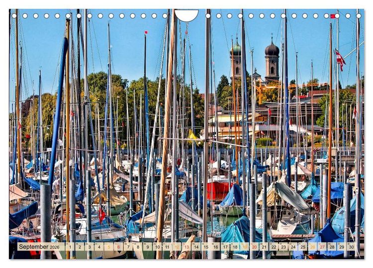 Produktbild: Sch&ouml;ne H&auml;fen in Deutschland von Greetsiel bis Lindau (Wandkalender 2026 DIN A4 quer), CALVENDO Monatskalender