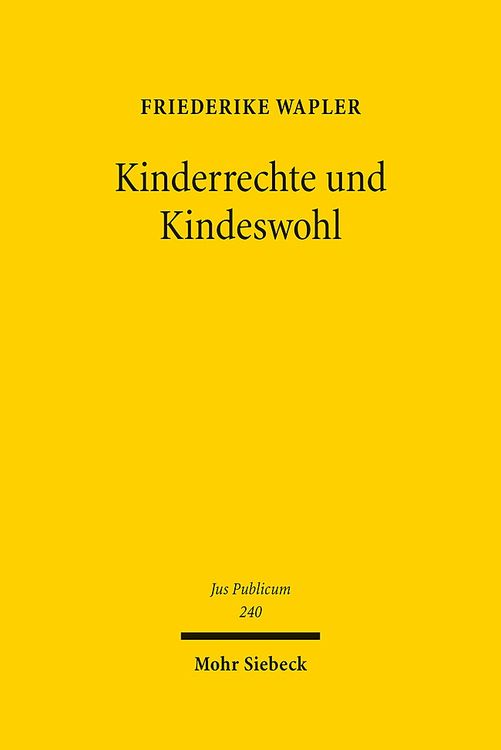 Produktbild: Kinderrechte und Kindeswohl