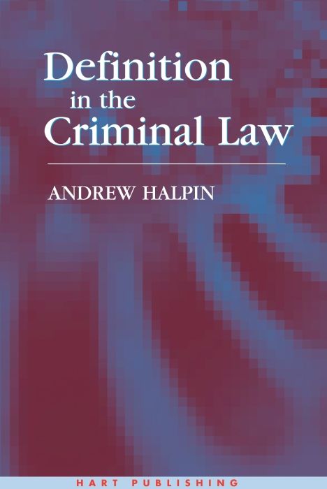 Produktbild: Halpin, A: Definition in the Criminal Law
