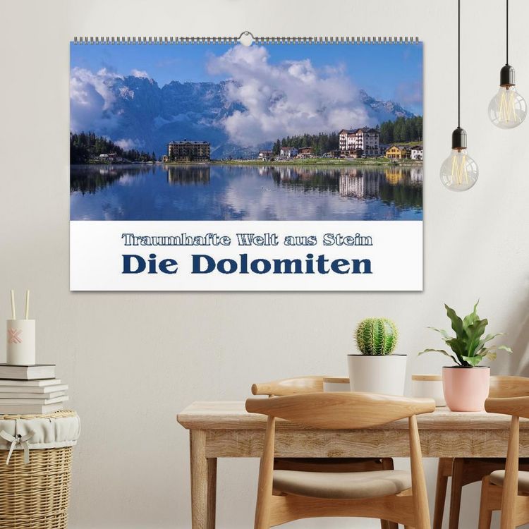 Produktbild: Die Dolomiten - Traumhafte Welt aus Stein (Wandkalender 2026 DIN A2 quer), CALVENDO Monatskalender