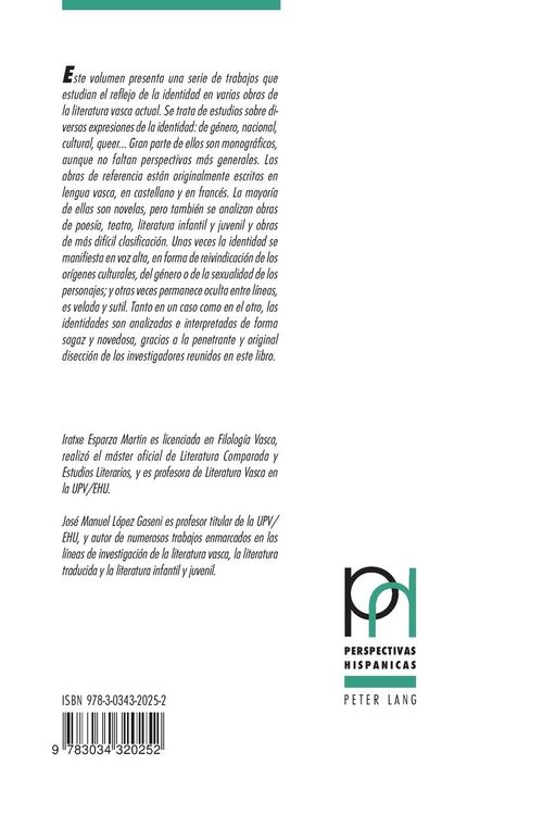 Produktbild: La identidad en la literatura vasca contempor&aacute;nea