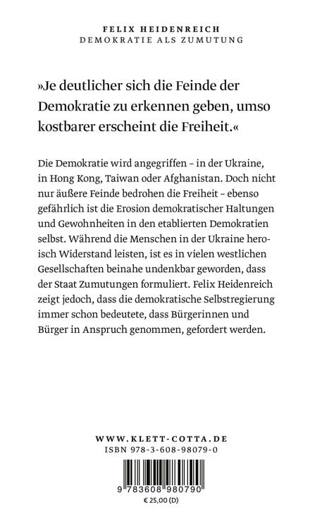 Produktbild: Demokratie als Zumutung