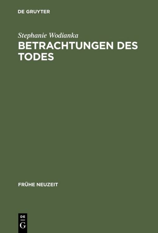 Produktbild: Betrachtungen des Todes