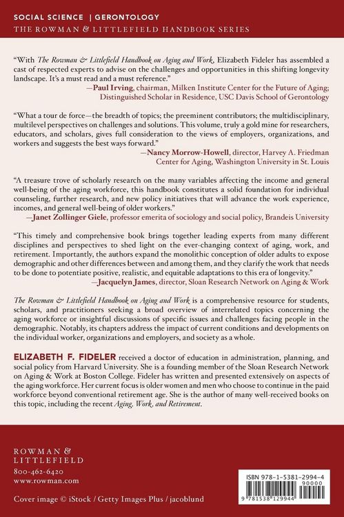 Produktbild: Rowman & Littlefield Handbook on Aging and Work