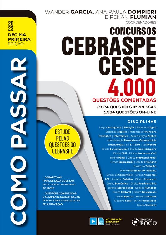 Produktbild: Como passar em concursos CEBRASPE