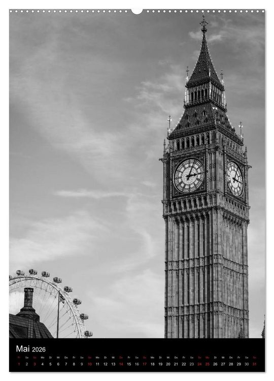 Produktbild: Big City London (Wandkalender 2026 DIN A2 hoch), CALVENDO Monatskalender