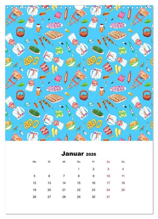Produktbild: MUSTERMACKE (Wandkalender 2026 DIN A3 hoch), CALVENDO Monatskalender