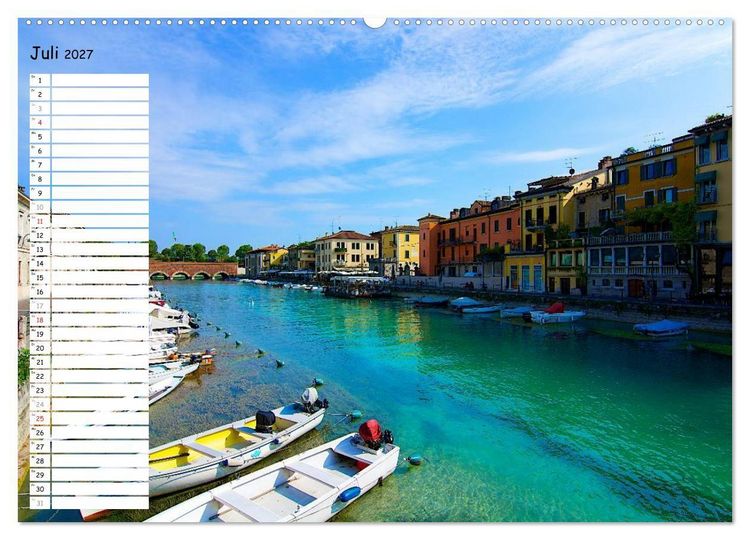 Produktbild: Lazise und Umgebung (hochwertiger Premium Wandkalender 2027 DIN A2 quer), Kunstdruck in Hochglanz