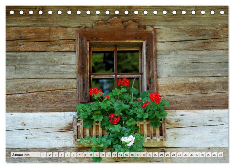 Produktbild: Bauernfenster (Tischkalender 2026 DIN A5 quer), CALVENDO Monatskalender