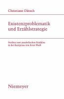 Produktbild: Existenzproblematik und Erz&auml;hlstrategie