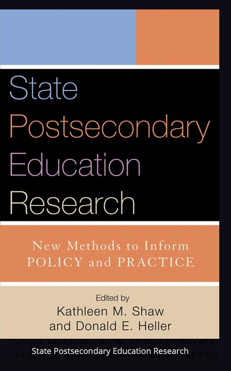 Produktbild: State Postsecondary Education Research